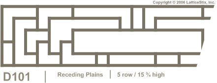 Decorative Lattice Panel: Pattern D101
