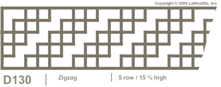 Decorative Lattice Panel: Pattern D130