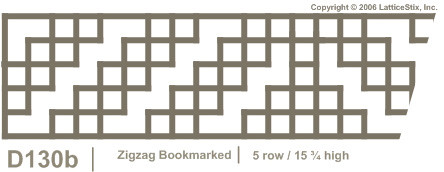 Decorative Lattice Panel: Pattern D130b