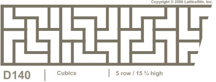 Decorative Lattice Panel: Pattern D140