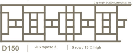 Decorative Lattice Panel: Pattern D150