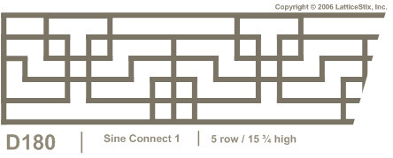 Decorative Lattice Panel: Pattern D180