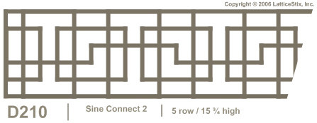 Decorative Lattice Panel: Pattern D210