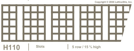 Decorative Lattice Panel: Pattern H110