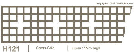 Decorative Lattice Panel: Pattern H121