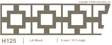 Decorative Lattice Panel: Pattern H125