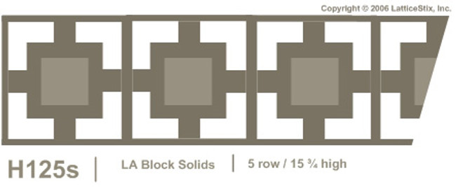 Decorative Lattice Panel: Pattern H125s