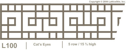 Decorative Lattice Panel: Pattern L100