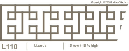 Decorative Lattice Panel: Pattern L110