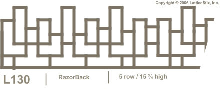 Decorative Lattice Panel: Pattern L130