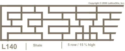 Decorative Lattice Panel: Pattern L140