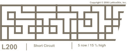 Decorative Lattice Panel: Pattern L200