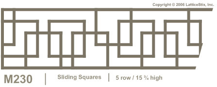 Decorative Lattice Panel: Pattern M230