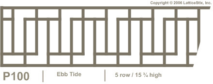 Decorative Lattice Panel: Pattern P100