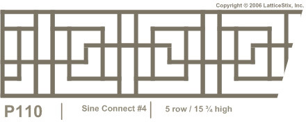 Decorative Lattice Panel: Pattern P110