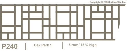 Decorative Lattice Panel: Pattern P240