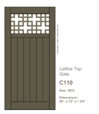 Lattice Top Gate: Pattern C110