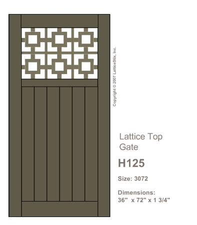 Lattice Top Gate: Pattern H125