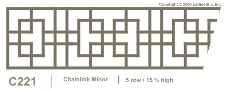 Decorative Lattice Panel: Pattern C221
