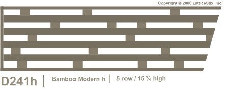 Decorative Lattice Panel: Pattern D241h
