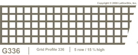 Decorative Lattice Panel: Pattern G336