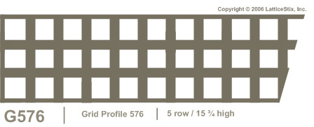 Decorative Lattice Panel: Pattern G576