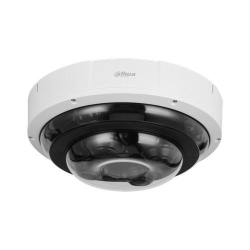 DAHUA DH-IPC-PDBW82041-B360-S2 WZM IP WHT HUMAN/VEHICLE DET 360° PANO 4X5MP DOME CAM DWDR PLAS/MET 2.8-12MM MOT VF LENS 4X ZM IR 30M POE+ IP67 1 CH 1 CH ALM/I3 ALM/O2 UPTO 256GB SD IK10 12VDC