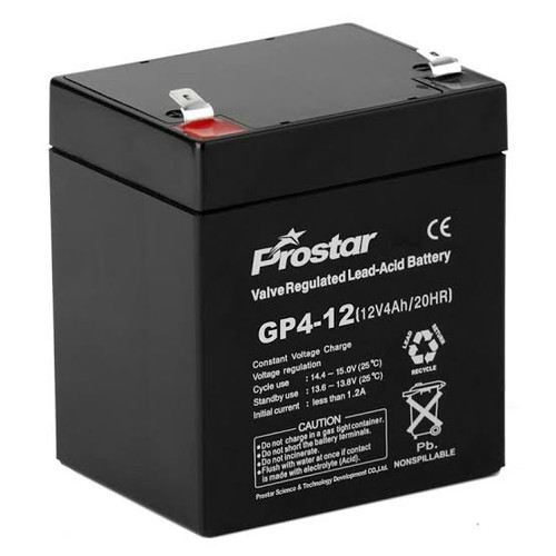 12VDC 4 Amp Hour Battery