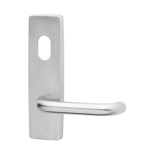 Lockwood Standard Style External Handle Square End, Satin Chrome Lever - Cylinder