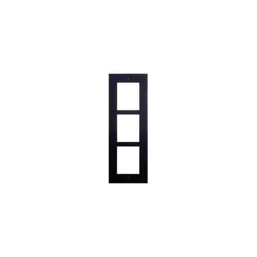 2N IP Verso – Frame for flush installation, 3 modules – black (must be together with 2N9155016)