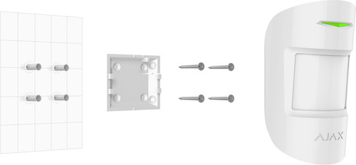 AJAX MotionProtect Plus Jeweller Dual-Tech PIR + Microwave Motion Detector White
