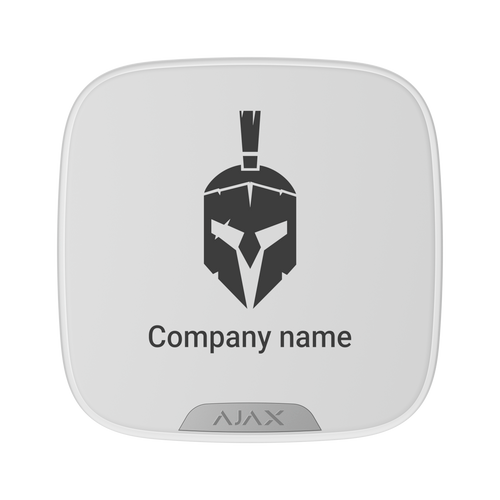 AJAX StreetSiren DoubleDeck Wireless Outdoor Siren 915MHz Brandplate White