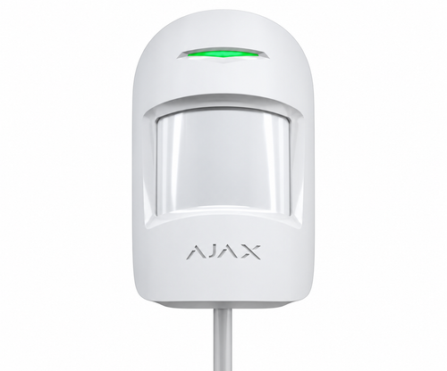 AJAX Superior MotionProtect Plus Fibra Wired Pet Immune PIR Microwave Detector White