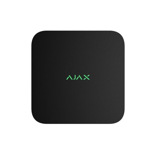AJAX AJANVR8B 8CH NVR 4K H265 ETHERNET 1X HDD UP TO 16TB NO POE BLACK