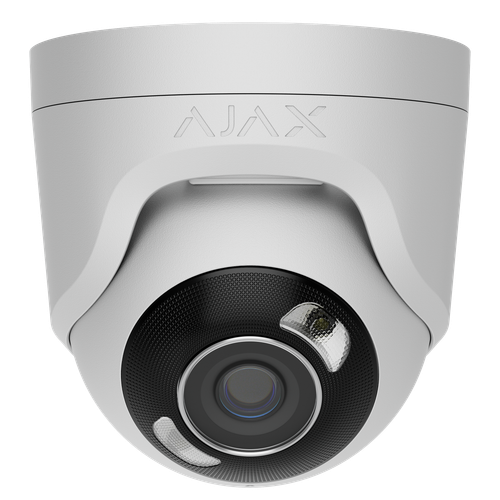 AJAX TurretCam HL Hybrid Light 5MP IP Turret Camera 2.8mm White