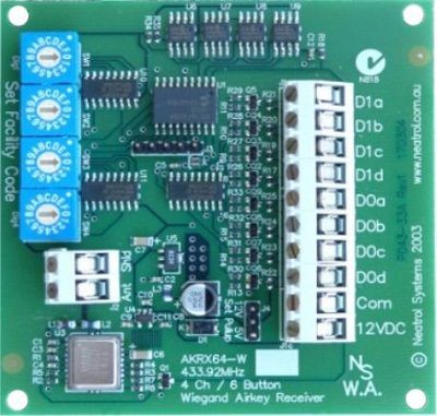 Airkey 6ch Multi Site Code 26bit Weigand