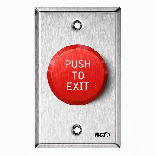 Sprint Plastic Momentary Exit Button RED - AllenBlock required