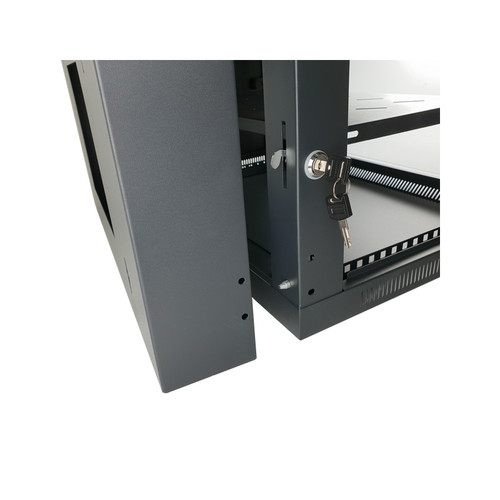 Datamaster 6RU Hinged Wall Cabinet 550mm - Dimensions= 600W x 550D X 367H