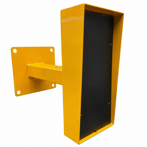 300mm Wall Mounted Bollard with attached Rikbox Black Box Dimensions 334L x 154W x 40D Back plate 200 x 200mm Arm 300mm