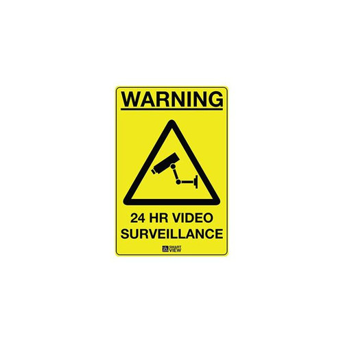 CCTV Warning Sign- Small - Pack of 10 External stick-on type