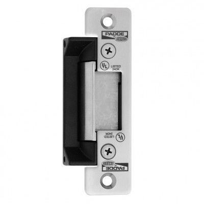 Padde Water Resistant Stainless Steel Faceplate Electric Door Strike - Multi Voltage
