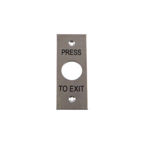 Mullion Stainless Blank Plate 19mm Hole