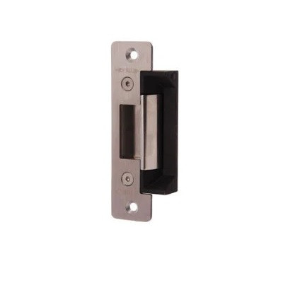 Electric Strike - ANSI Footprint (External use) Stainless steel faceplate and keeper Patented Barbell mechanism for