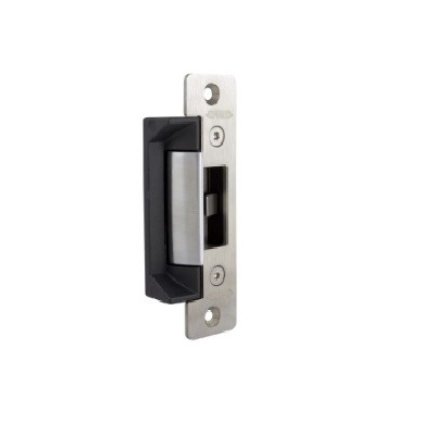 Electric Strike - ANSI Footprint (internal use only) Stainless steel faceplate and keeper Patented Barbell mechanism