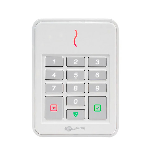 SMB T30 Multi Tech Keypad Reader White Gallagher T30 Multi Tech Keypad Reader, robust enough to withstand the harshest