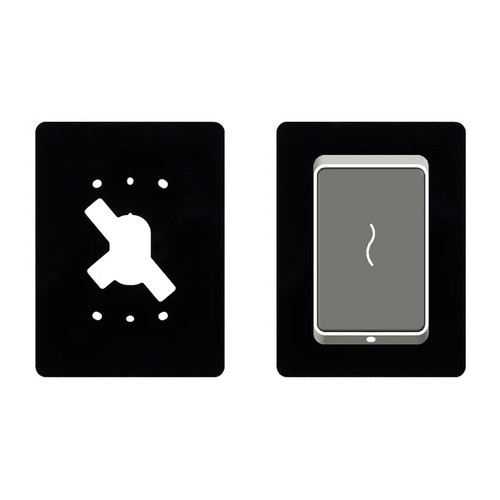 SMB T11 Dress Plate Black PK 10 Acrylic dress plate for the T11 Gallagher Reader, featuring a polished, obsidian