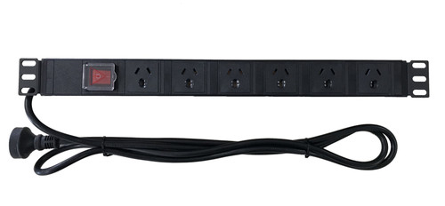 Horizontal Rack Mount PDU - 6 Way