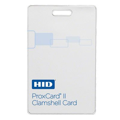 Site code & Range to be specified when ordering. 1326 HID ProxCard II Standard Clamshell Proximity Card HID Format