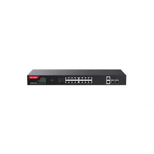 IP-COM 16PORT ( 20P) GIGABIT SWITCH 230W POE TOTAL CAPACITY 16x POE+ PLUS 2x 1G SFP/ FIBRE PORT 2x1G UPLINK L2 UNMANAGED BROWN 240VAC