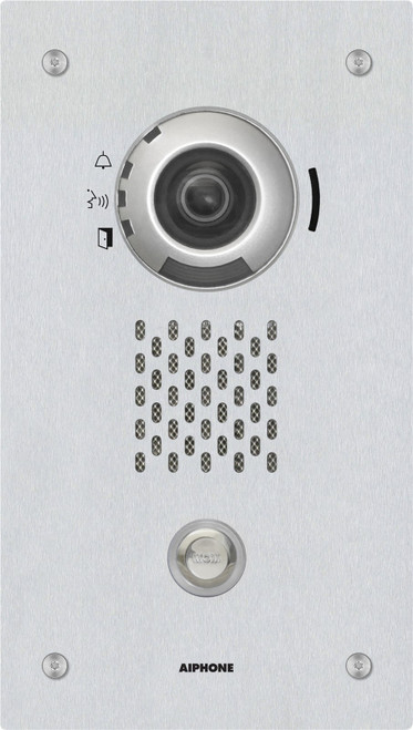 Aiphone IX Series - Vandal Resistant Color Video Door Station, Flush Mount (Surface Mount Box to suit SBXIDVF.)